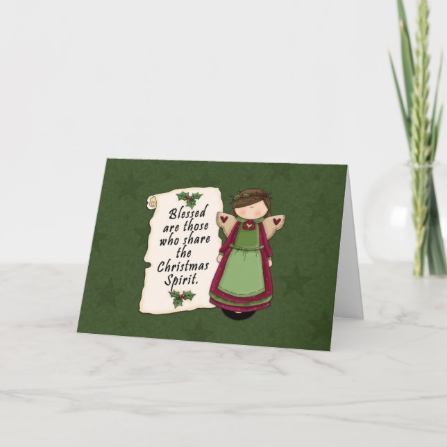 Cartão De Festividades Christmas Spirit (Frente)
