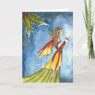 Cartão De Festividades Christmas Spirit Fairy Greeting Card
