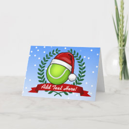 Cartão De Festividades Christmas Style Tennis Ball