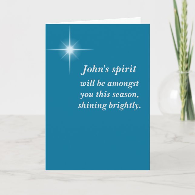 Cartão De Festividades Christmas sympathy card - customizable! (Frente)
