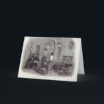 Cartão De Festividades Christmas: "The Compliments of the Season"<br><div class="desc">Christmas: "The Compliments of the Season",  engraved by Linton,  from 'The Illustrated London News',  26th December 1846 | by Edward Duncan | Art Location: Private Collection | English Artist | Image Collection Number: XJF315754</div>