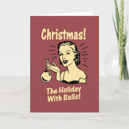 Cartão De Festividades Christmas: The Holiday With Balls