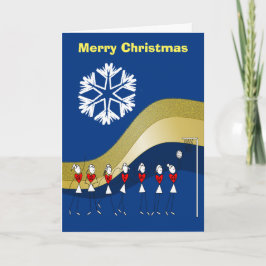 Cartão De Festividades Christmas Themed Netball