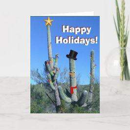 Cartão De Festividades Christmas Time Cacti -