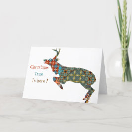 Cartão De Festividades Christmas Time Is Here Folded Holiday Card