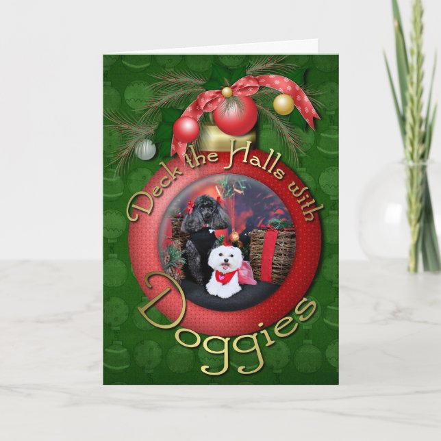 Cartão De Festividades Christmas - Tinkerbell - Maltese (Frente)