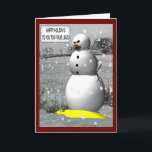 Cartão De Festividades "Christmas Tinkle" Snowman Holiday Greeting Cards<br><div class="desc">It just wouldn't be Christmas (or the "Holidays" for all you sensitive people),  without a little snowman humor. We have shirts,  mugs,  greeting holiday cards,  and gifts for every holiday occasion! Him,  her,  mom or dad... we gotcha' covered</div>