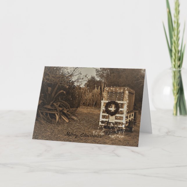 Cartão De Festividades Christmas trailer (Frente)