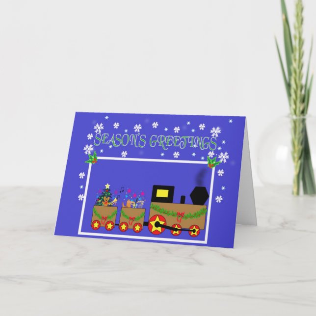 Cartão De Festividades Christmas Train 2 (Frente)