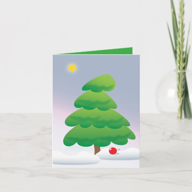 Cartão De Festividades Christmas Tree (Frente)