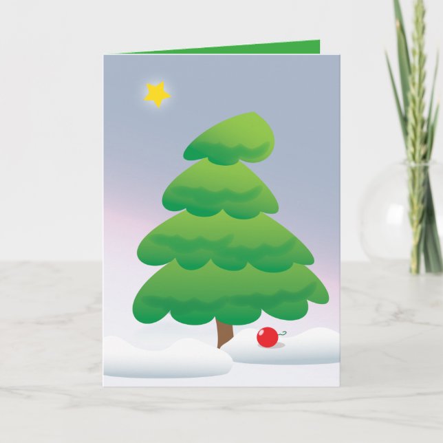 Cartão De Festividades Christmas Tree (Frente)