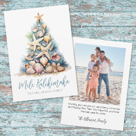 Cartão De Festividades Christmas Tree Beach Mele Kalikimaka