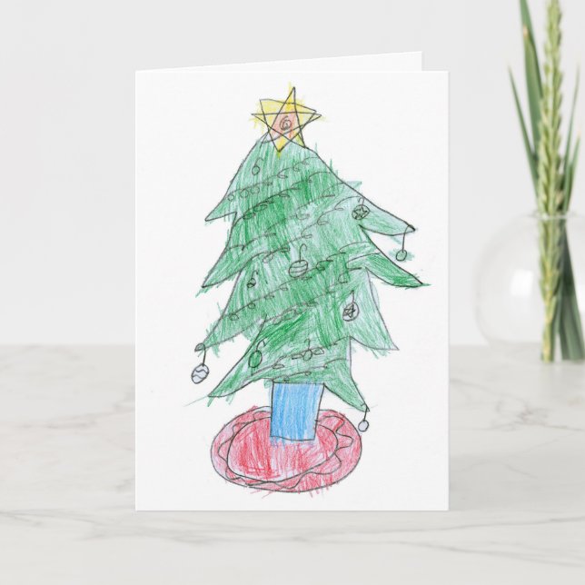 Cartão De Festividades Christmas Tree Card (Frente)