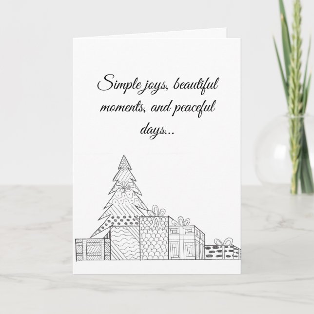 Cartão De Festividades Christmas Tree Card (Frente)