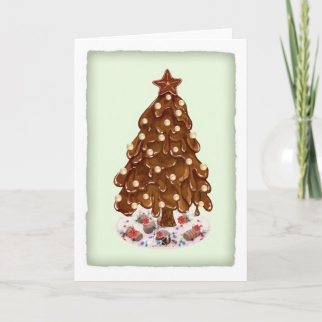 Cartão De Festividades Christmas Tree for Dove Chocolate Discoveries (Frente)