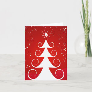 Cartão De Festividades Christmas Tree Greeting Card