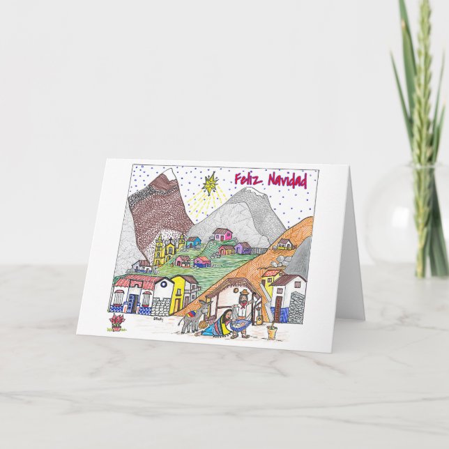 Cartão De Festividades Christmas Venezuela (VE) - Feliz Navidad (Frente)