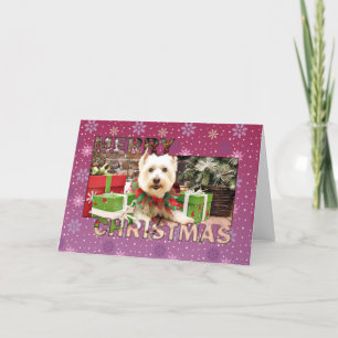 Cartão De Festividades Christmas - West Highland Terrier - Abby