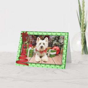 Cartão De Festividades Christmas - West Highland Terrier - Polo
