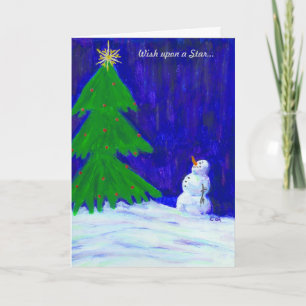 Cartão De Festividades Christmas, Wish upon a Star...Holiday Card