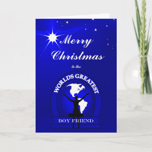 Cartão De Festividades Christmas Worlds Greatest Boy Friend Greeting