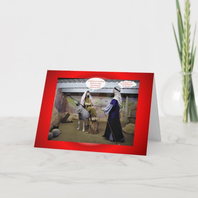 Cartão De Festividades Christmas Xmas MARY AND JOSEPH IN BARN VIRGIN MARY (Frente)