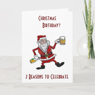 CARTÃO DE FESTIVIDADES CHRISTMAS & YOUR BIRTHAY=GET THIS PARTY STARTED