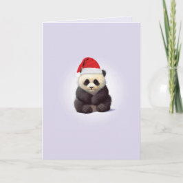 Cartão De Festividades Christmas Zoo Babies Panda Christmas Card