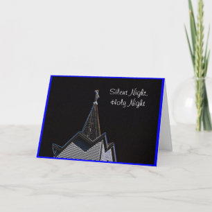 Cartão De Festividades Church Steple Silent Night