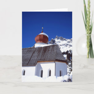 Cartão De Festividades Church Stuben Austria