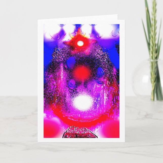 Cartão De Festividades Cicatrização à distância (Frente)