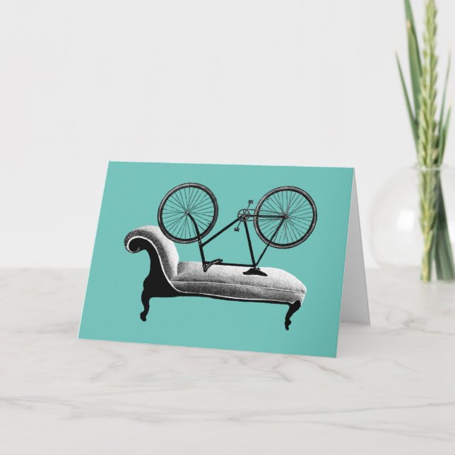 Cartão De Festividades cicologista de presentes de ciclismo peculiar (Frente)