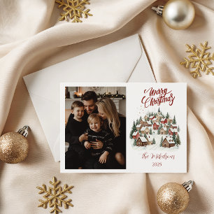 Cartão De Festividades Cidade de Natal Vintage Personalizada