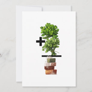 Cartão De Festividades Cilantro Math - Engraçado Anti-Cilantro