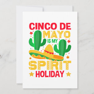 Cartão De Festividades Cinco De Mayo É O Meu Feriado Espírito