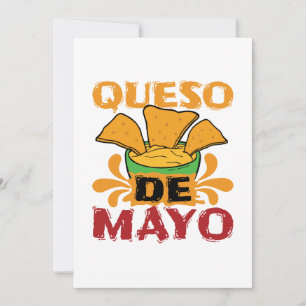 Cartão De Festividades Cinco de Mayo Queijo Pun divertido