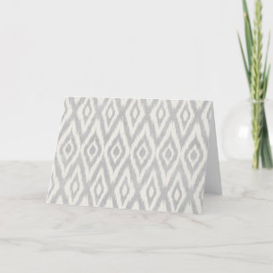 Cartão De Festividades Cinza Aztec Pastel Watercolor Ikat Soft Geométrico
