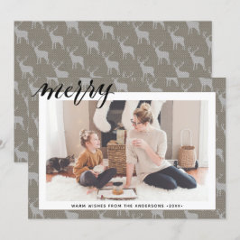 Cartão De Festividades Cinza Castanho Russo Coluna Escuridão Elegante FEL