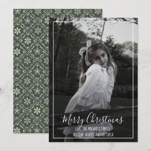 Cartão De Festividades Cinza Elegante Nórdica Moderna 1 Foto