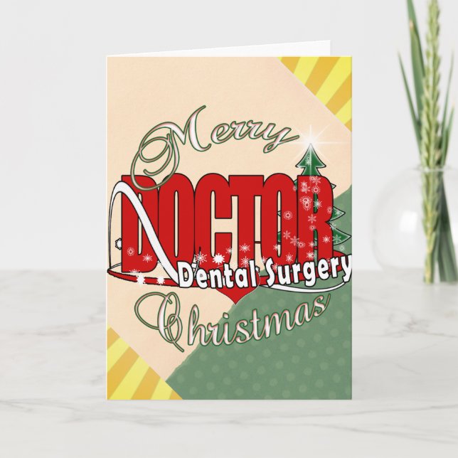 Cartão De Festividades Cirurgia dentária de NATAL (Frente)