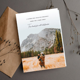 Cartão De Festividades Citação Comovente do Dia das Mães Dobrada