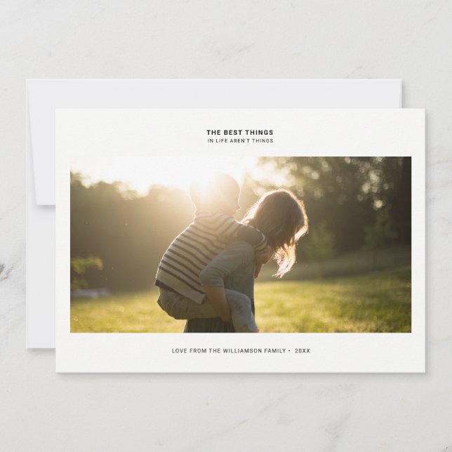 Cartão De Festividades Citação Moderna de Gratidão | Pontos de Férias na  (Frente)