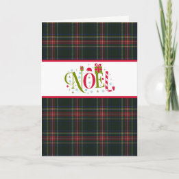 Cartão De Festividades Clan Stewart Black Tartan Holiday Card