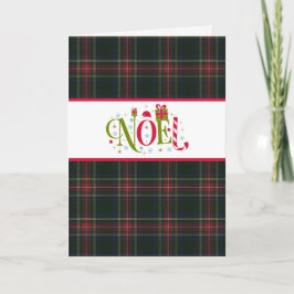 Cartão De Festividades Clan Stewart Black Tartan Holiday Card