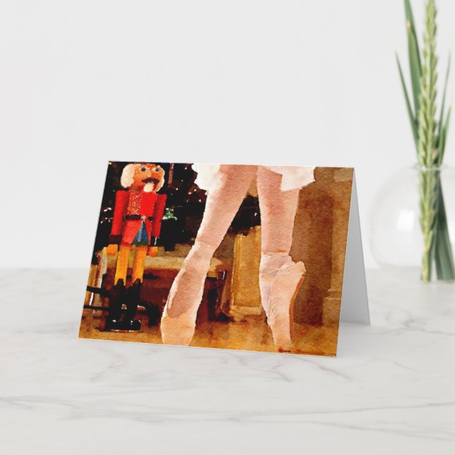 Cartão De Festividades Clara and the Nutcracker (Frente)