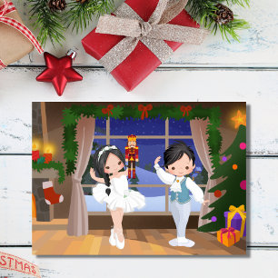 Cartão De Festividades Clara e o Quebra-Nozes Casa Stahlbaum Ballet