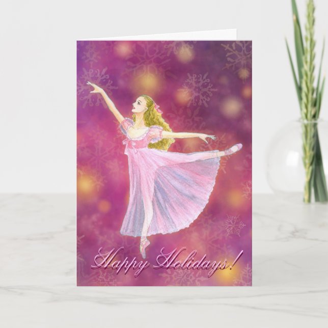 Cartão De Festividades Clara of the Nutcracker Holiday Card (Frente)