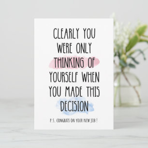 Cartão De Festividades Claramente Você Estava Pensando Em Si Mesmo