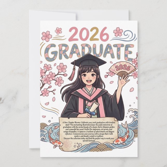 Cartão De Festividades Class of 2026 (Frente)