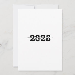 Cartão De Festividades Classe de Formatação do Mais velho 2025 da Escola